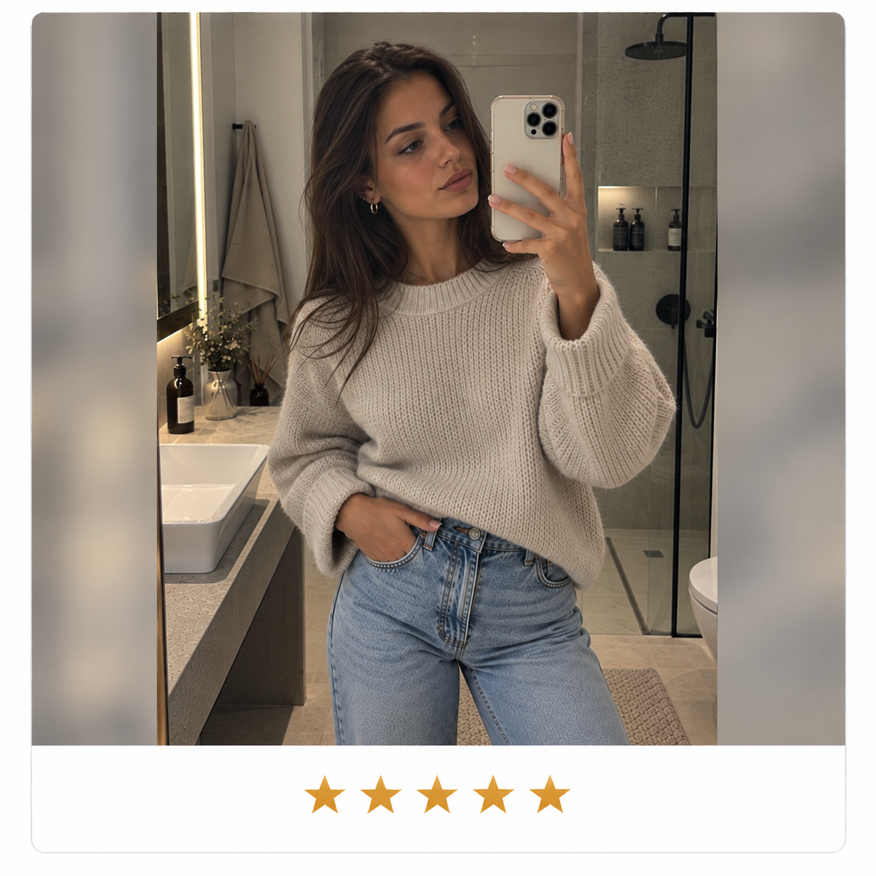 Tenhle svetr naprosto miluju! Je krásně hebký a k džínům vypadá fakt skvěle. Nosím ho skoro každý den!Michaela R.