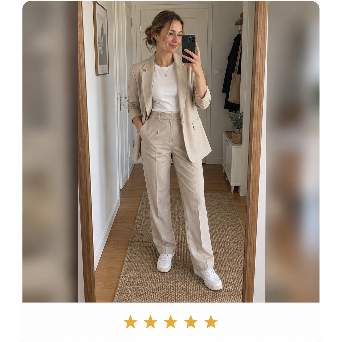 Z kostýmu jsem nadšená! Je pohodlný, elegantní a sako ráda nosím i samostatně.Adéla K.