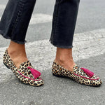 Mokasíny s leopardím potiskem – detail produktu