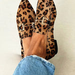 Elegantní mokasíny s leopardím potiskem s leopardím vzorem – detail produktu