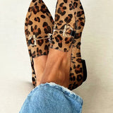 Elegantní mokasíny s leopardím potiskem s leopardím vzorem – detail produktu