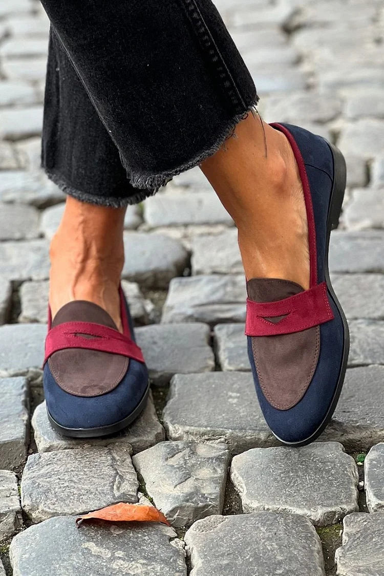 Elegantní bicolor mokasíny – detail produktu