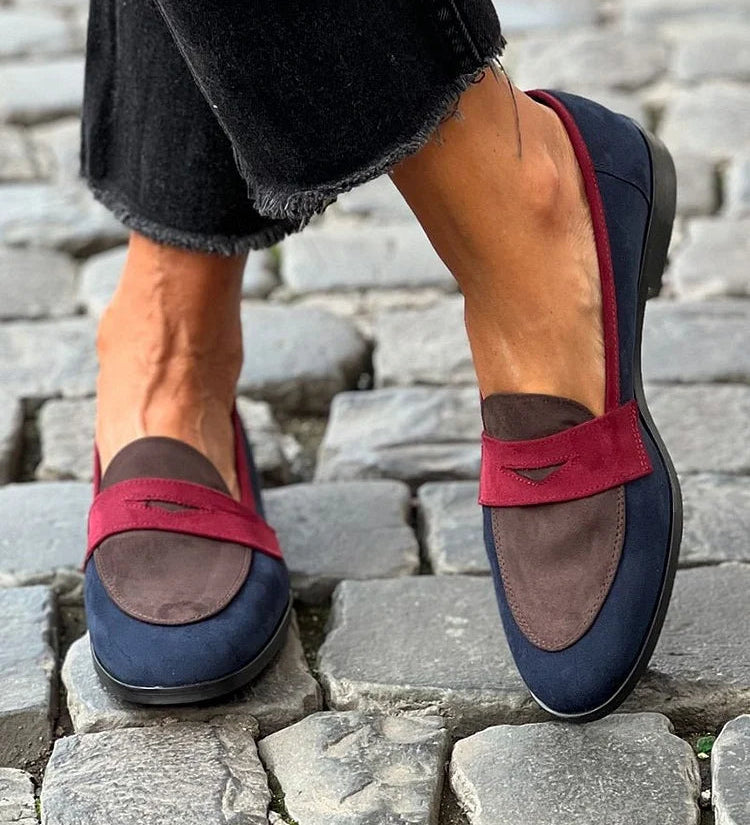 Elegantní bicolor mokasíny – detail produktu