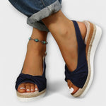 Espadrilky na klínu – detail střihu