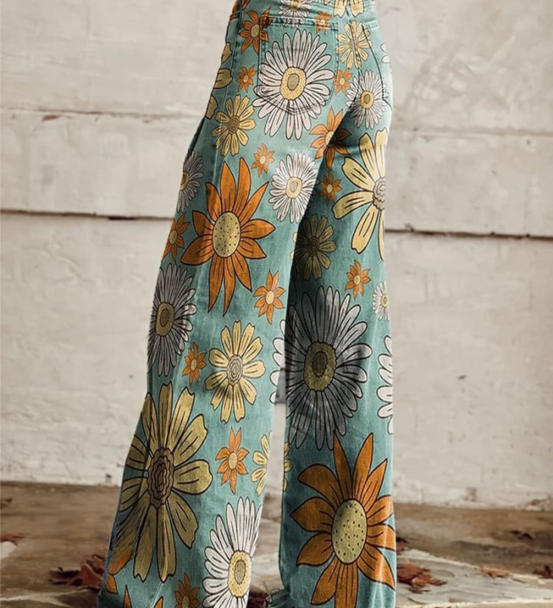 Široké kalhoty boho – detail produktu