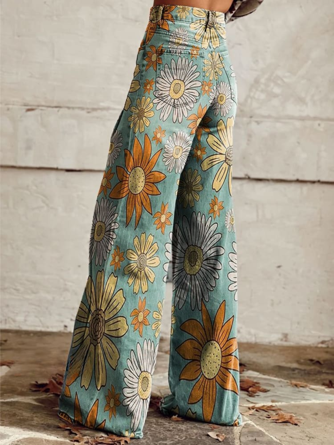 Široké kalhoty boho – detail produktu