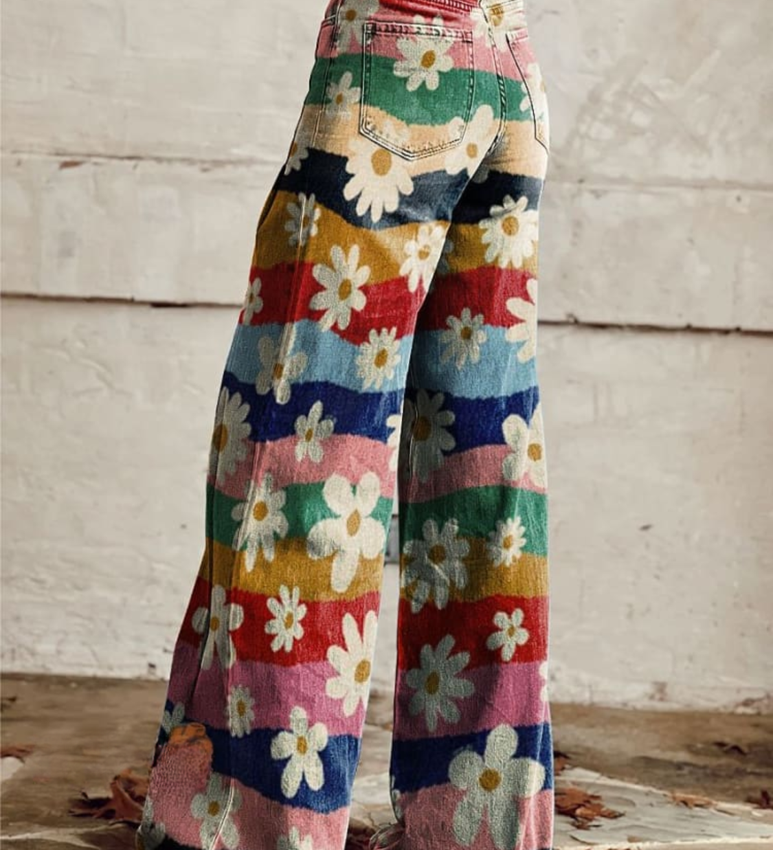 Elegantní kalhoty v boho stylu – detail produktu