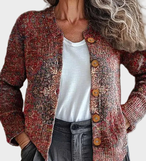 kardigan s boho vzorem