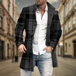 Elegantní kabát pro muže – detail střihu