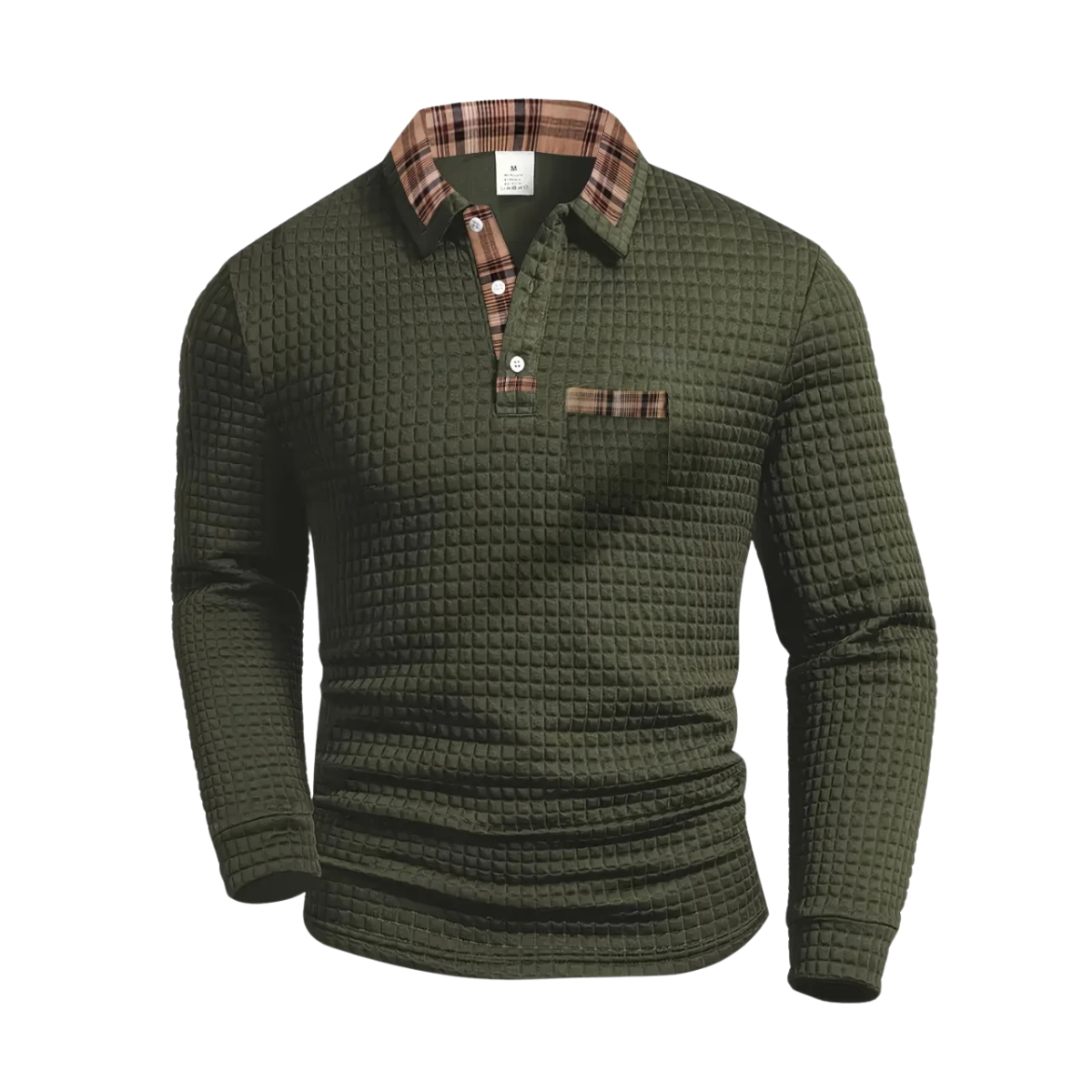 Pánský pruhovaný polo svetr