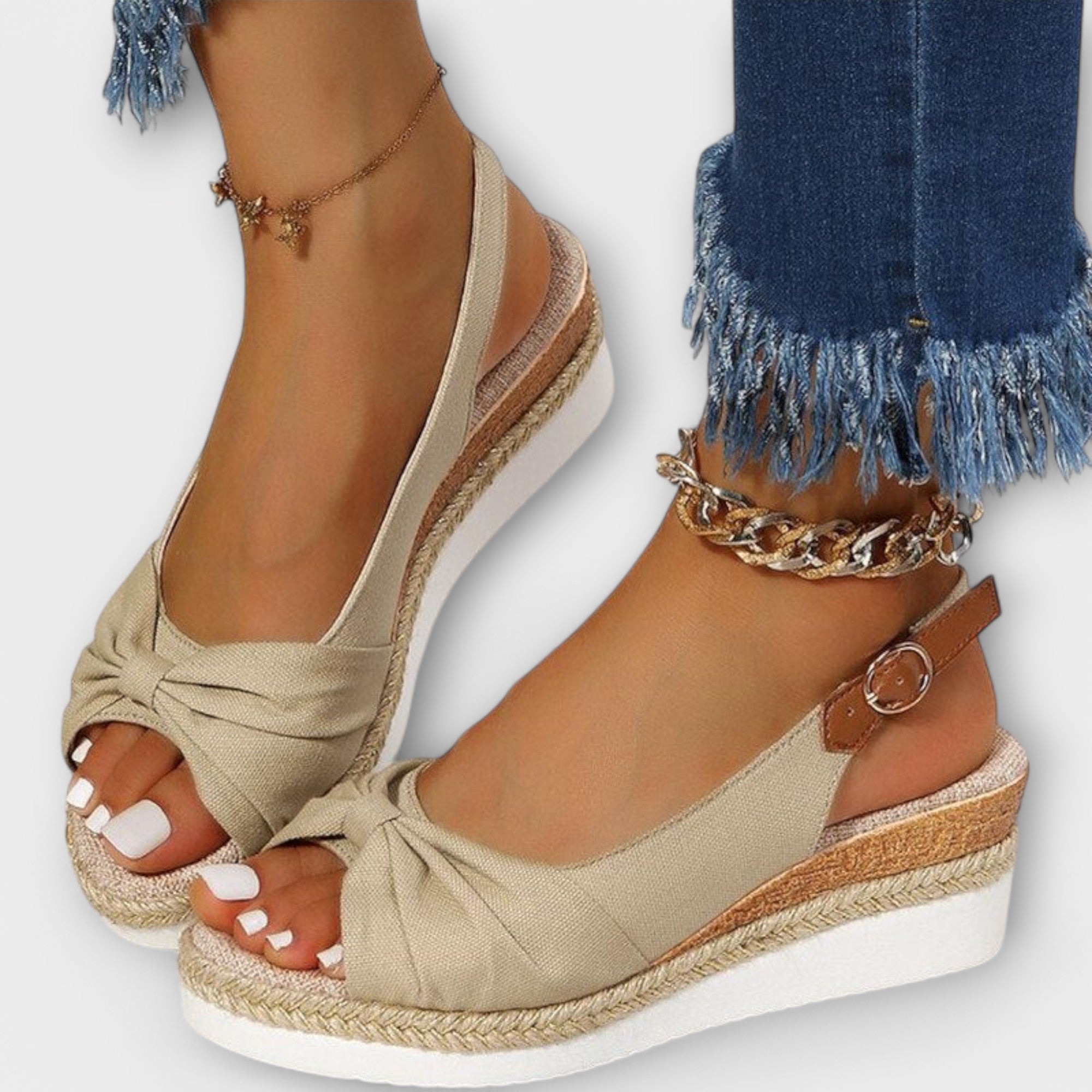 Espadrilky na klínu – detail produktu