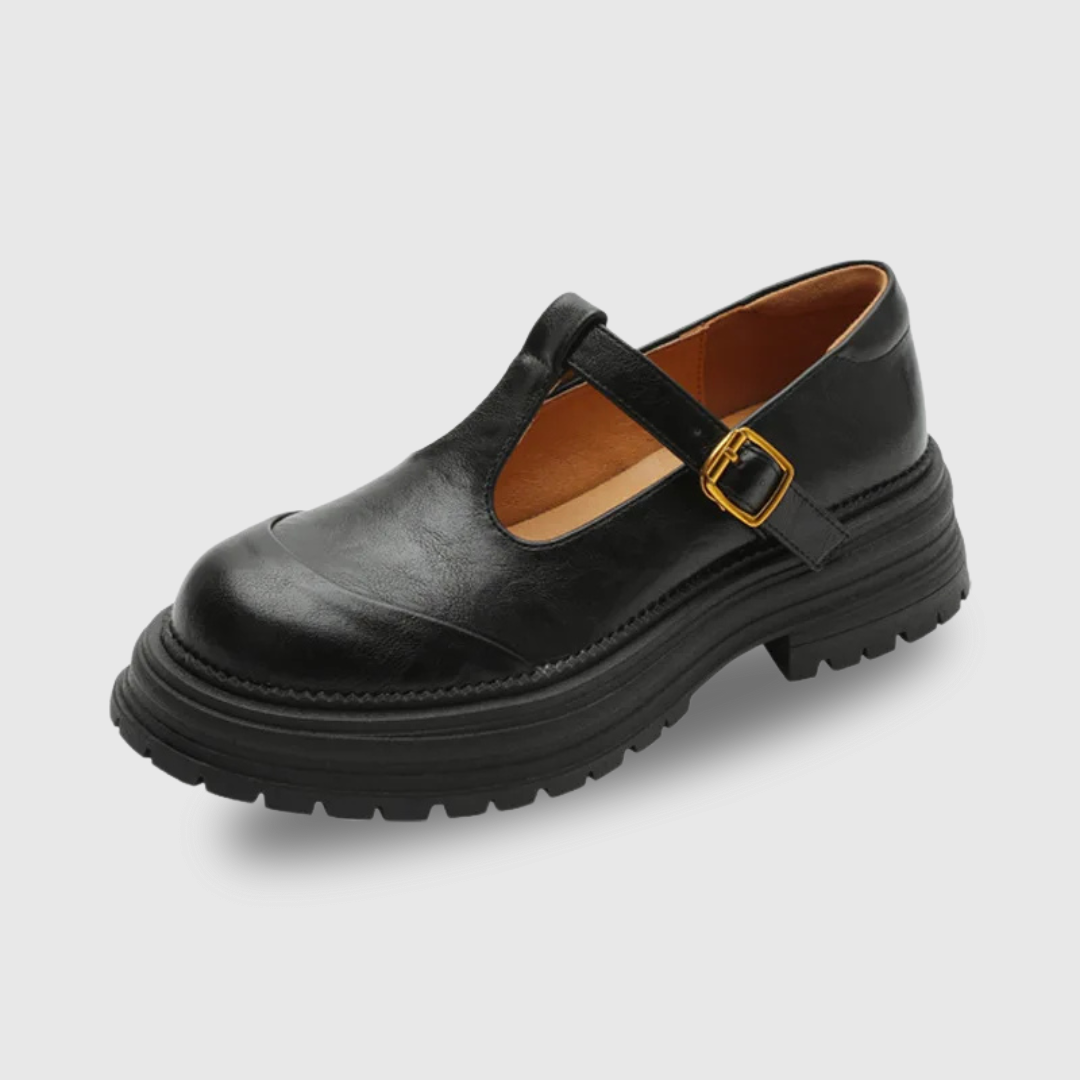 Vintage T-strap boty – pohled na model
