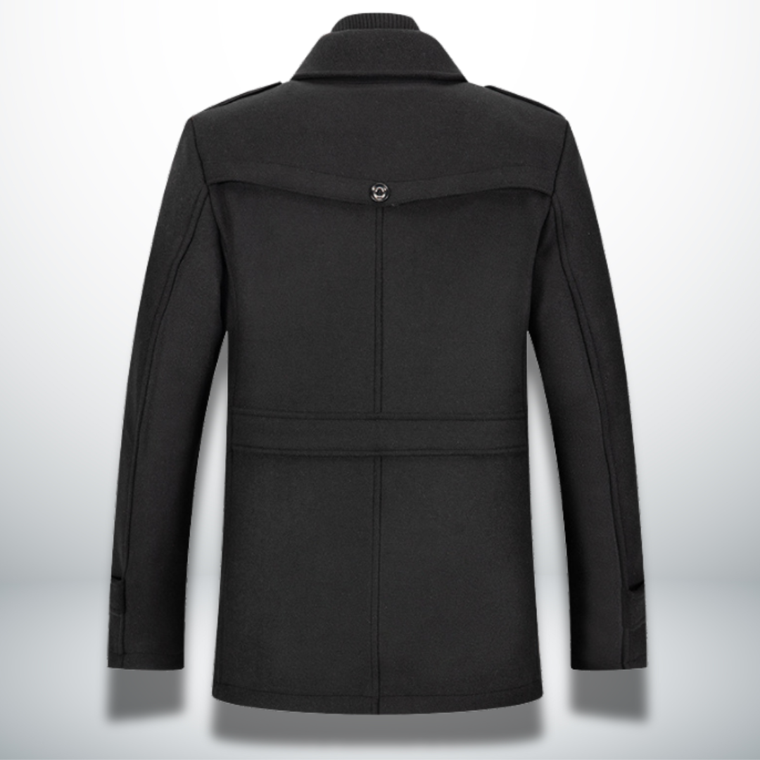 Elegantní zimní kabát se zipem – detail produktu