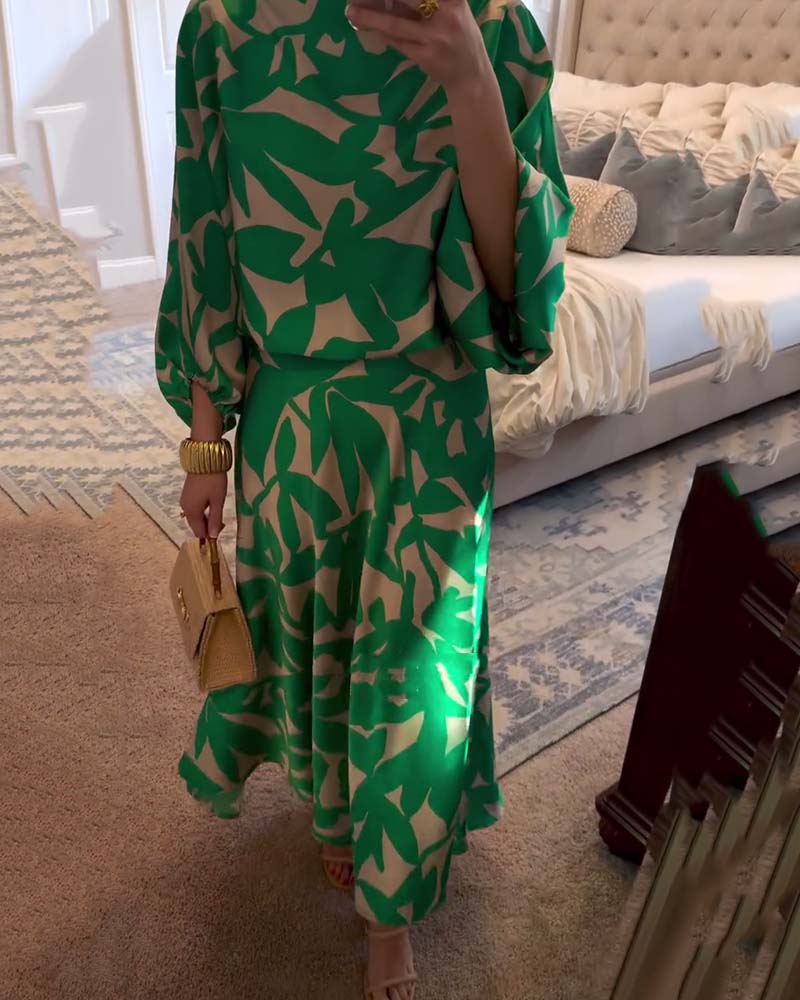 Elegantní a lehké Maxi šaty volného střihu – další pohled
