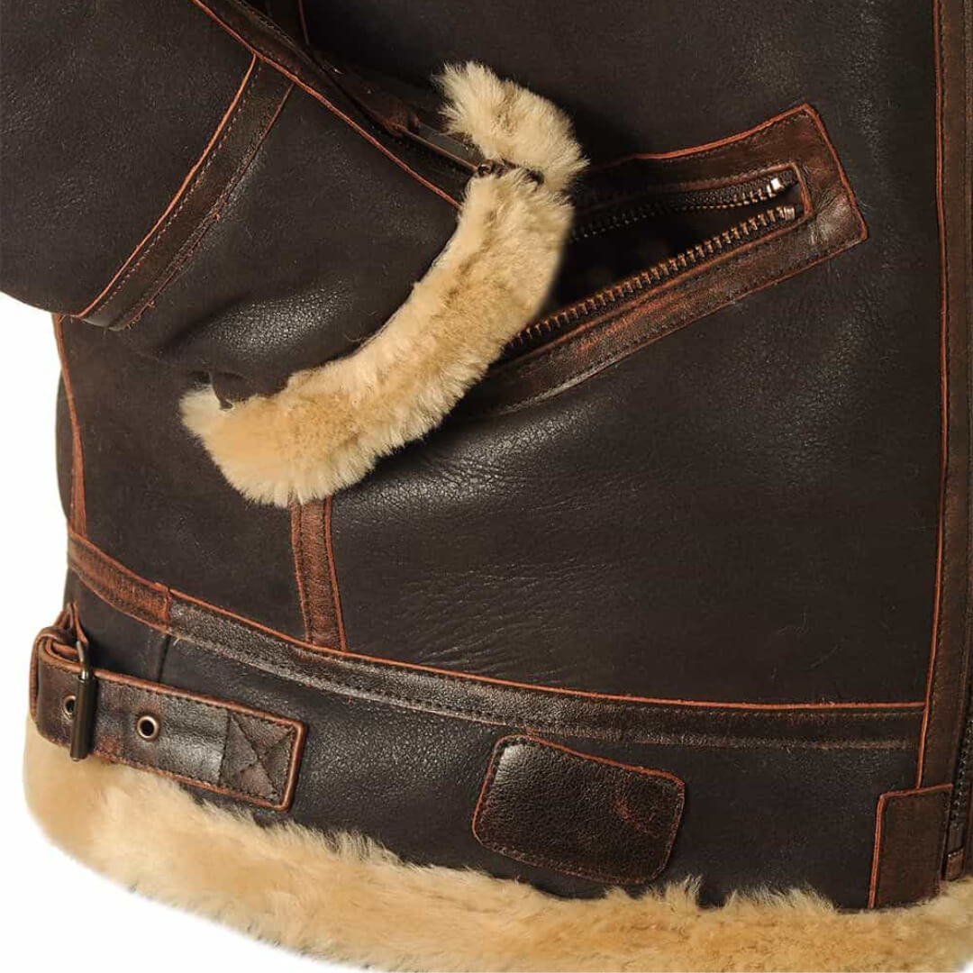 Teplá letecká bunda – detail produktu