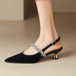 Elegantní stiletto boty – detail provedení