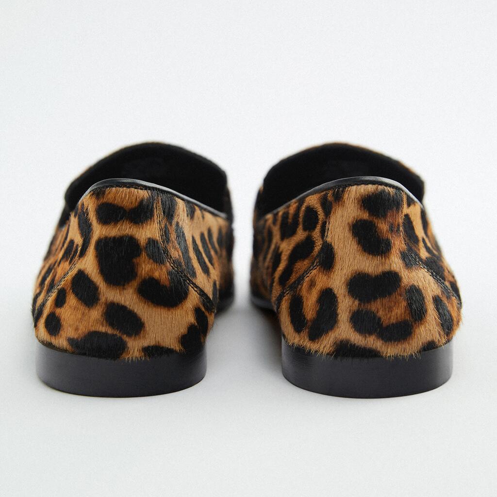 Odvážné mokasíny s leopardím potiskem – detail produktu