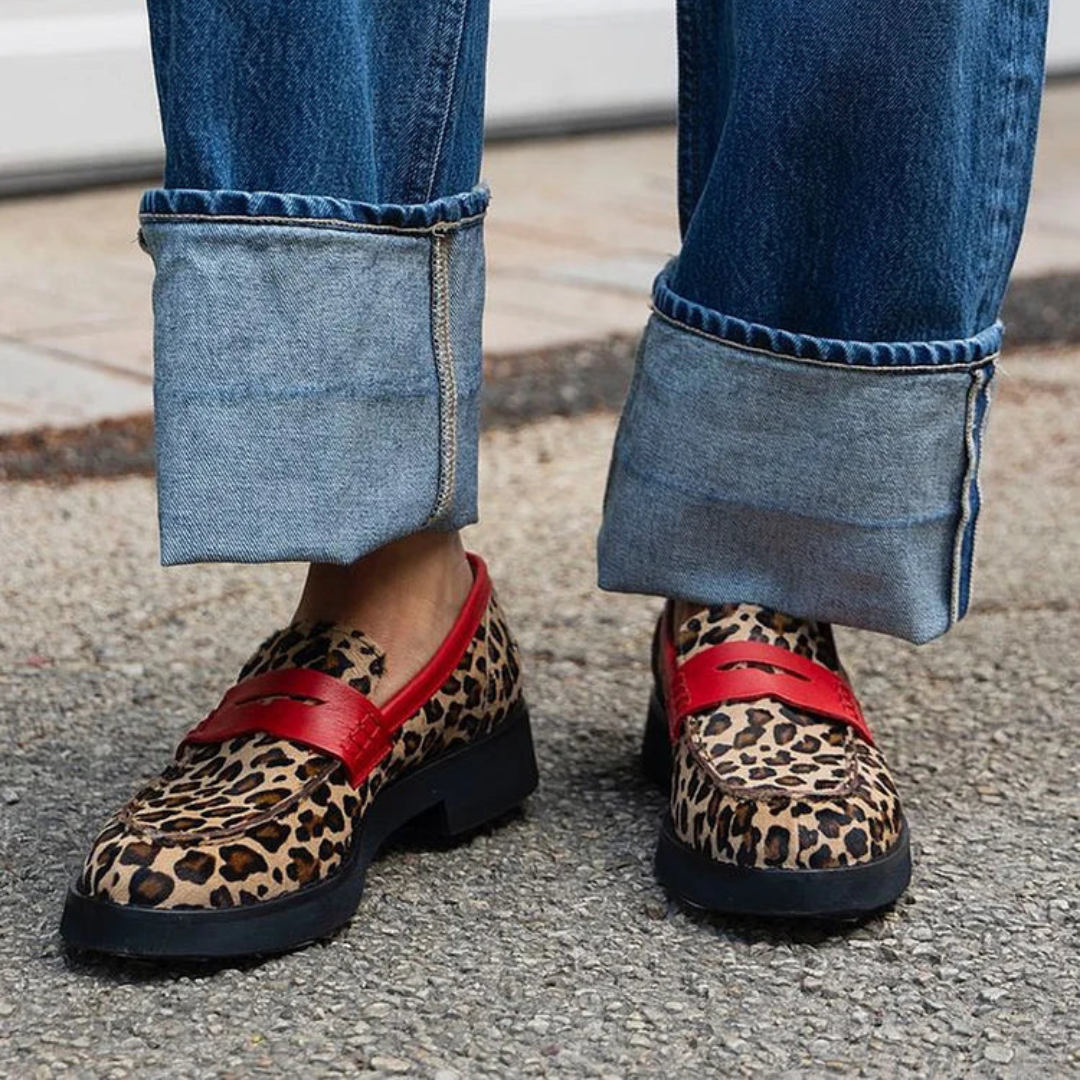 Mocasíny s divokým vzorem – detail produktu