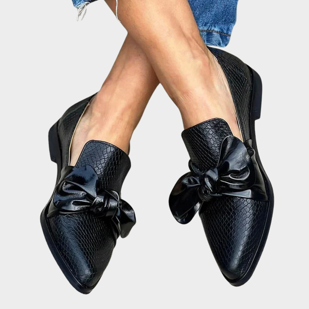 Elegantní mokasíny s mašlí