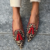 Mokasíny v safari stylu s leopardím potiskem – detail produktu