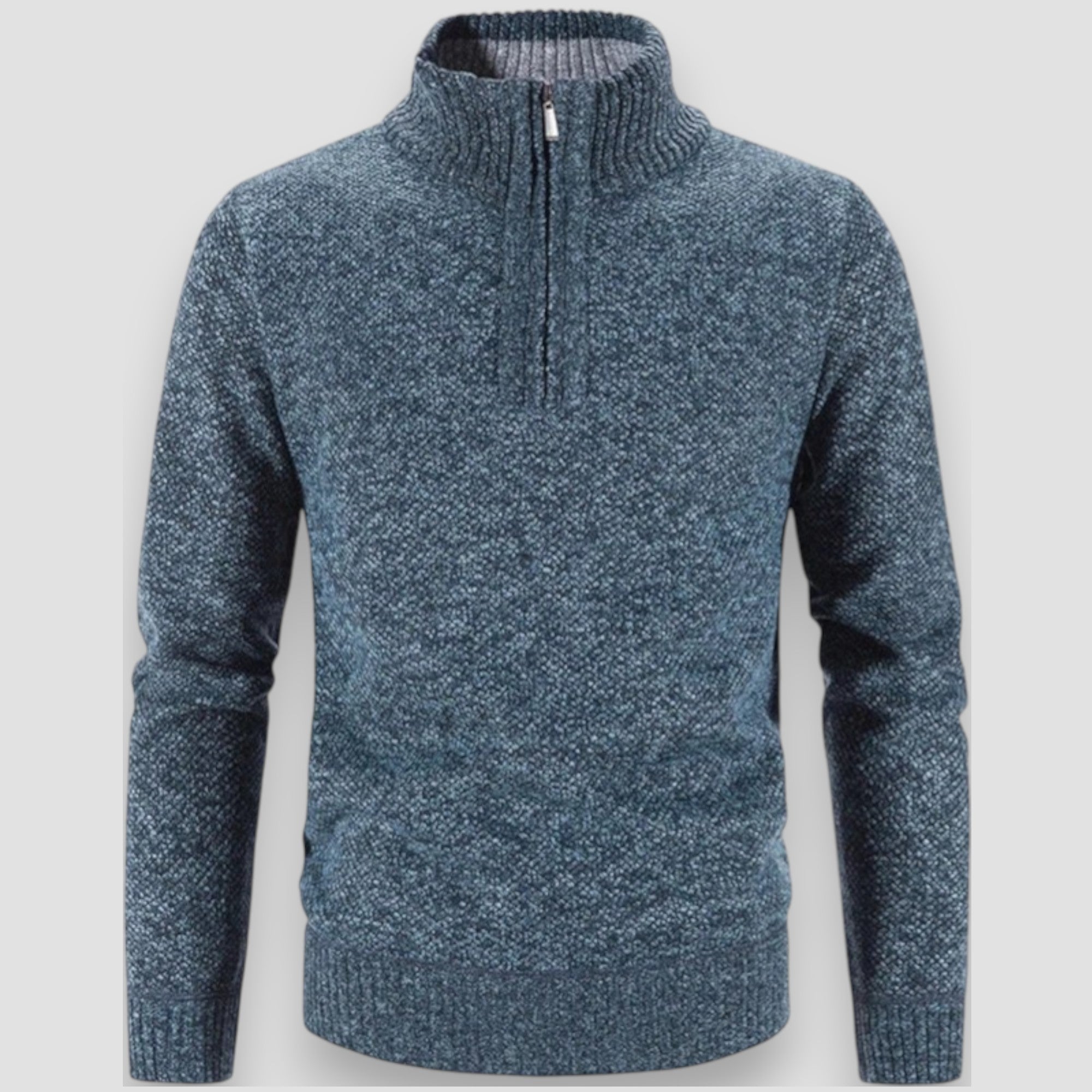 Pulovr s polo zipem