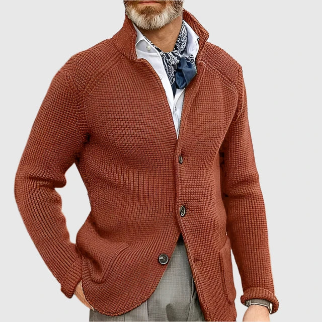 Strukturovaný kardigan – pohled na model