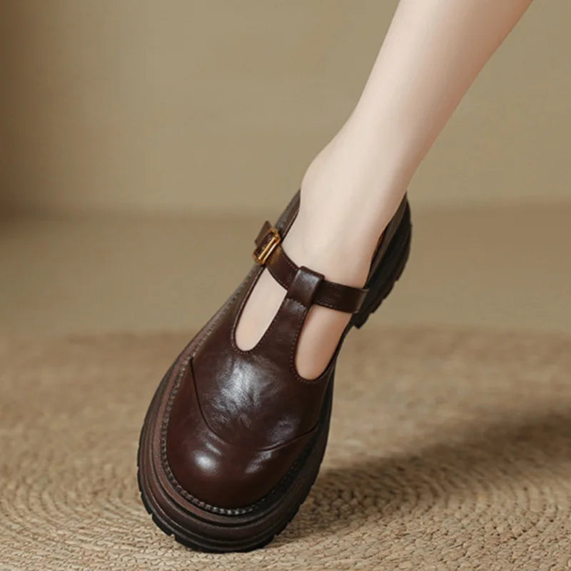 Vintage T-strap boty