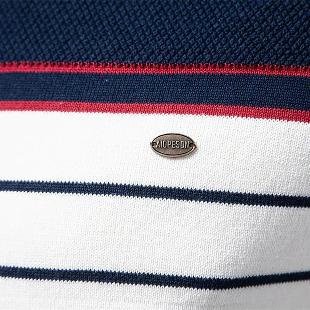 Robustní pánský svetr – detail provedení