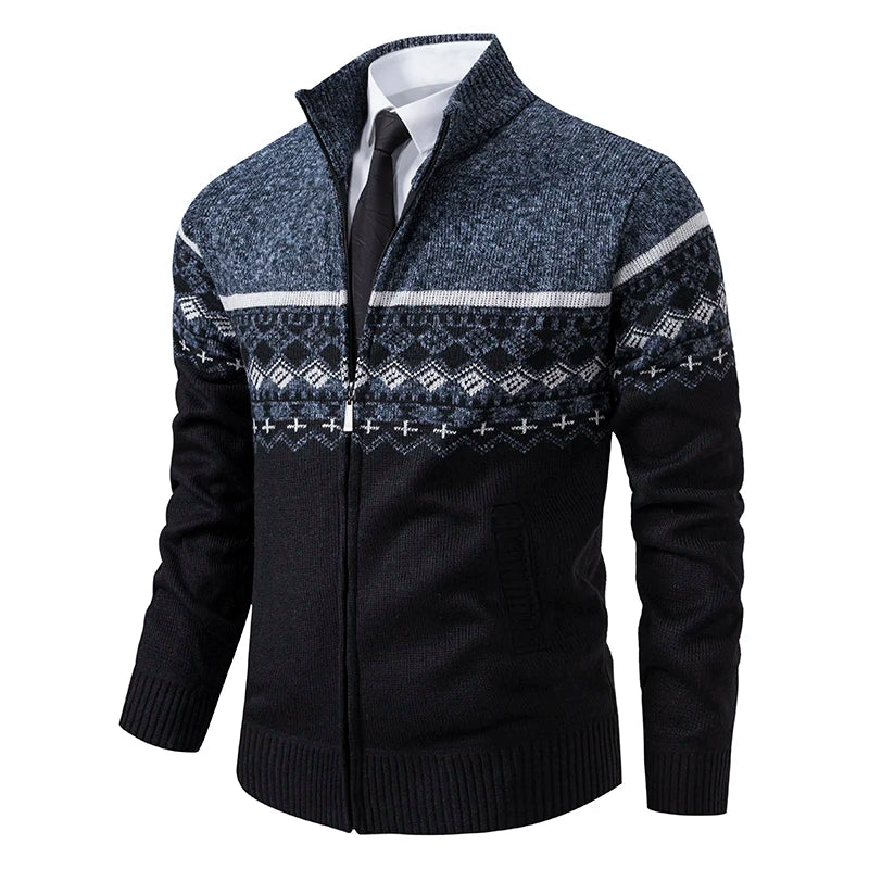 Elegantní vesta s vysokým límcem – další pohled