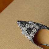 Lesklé stiletto boty – další pohled
