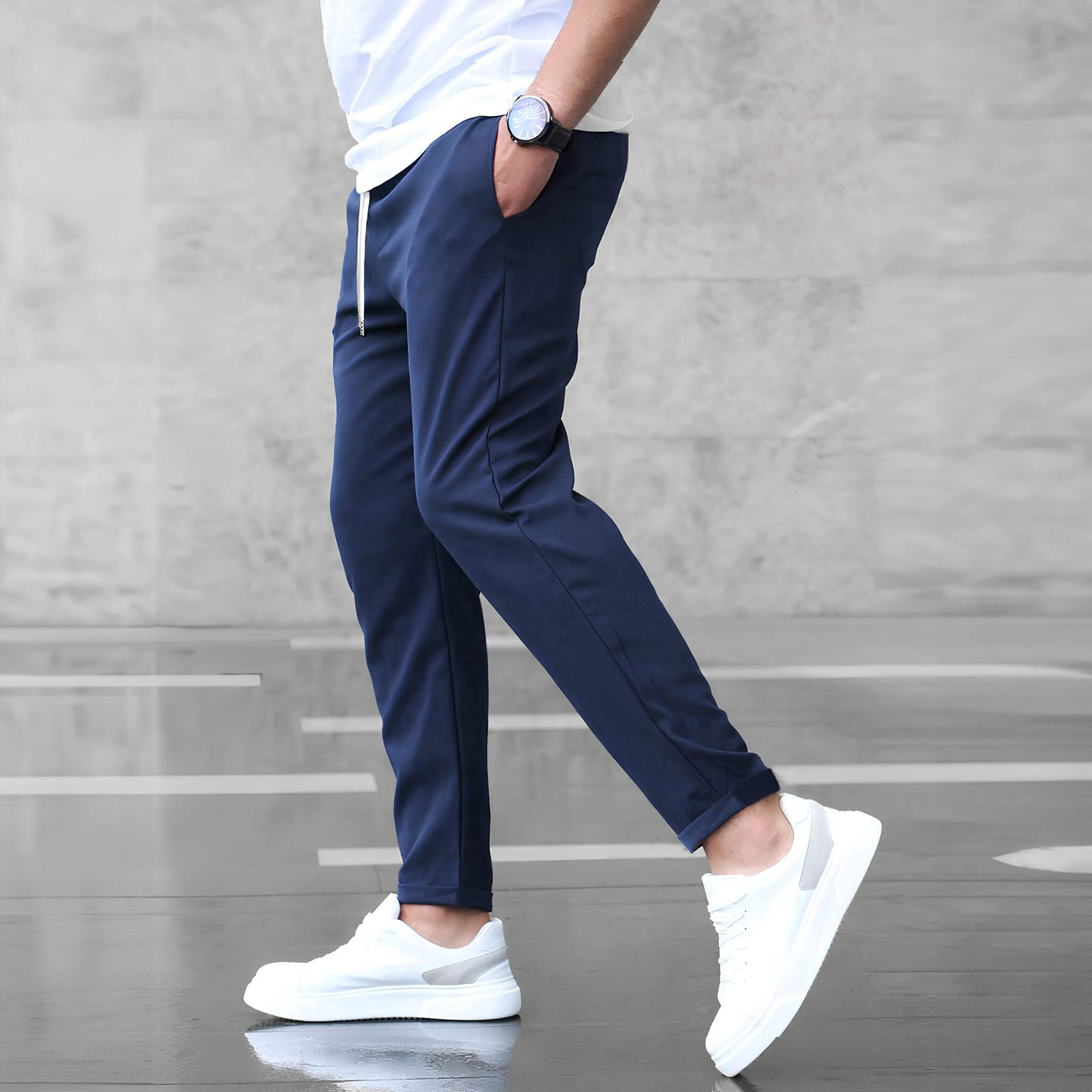 Elegantní strečové kalhoty – další pohled