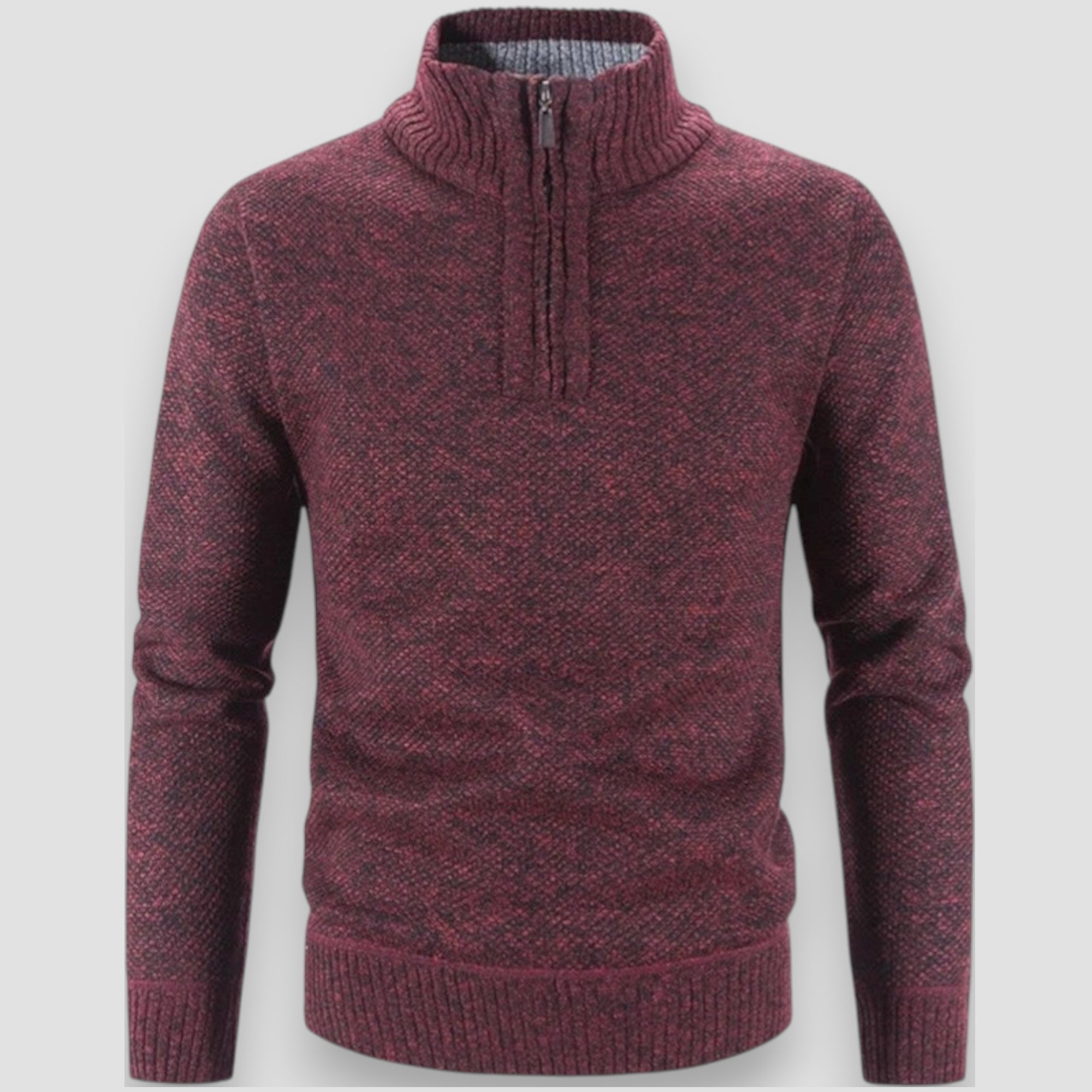 Pulovr s polo zipem – další pohled