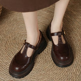 Vintage T-strap boty – detail produktu