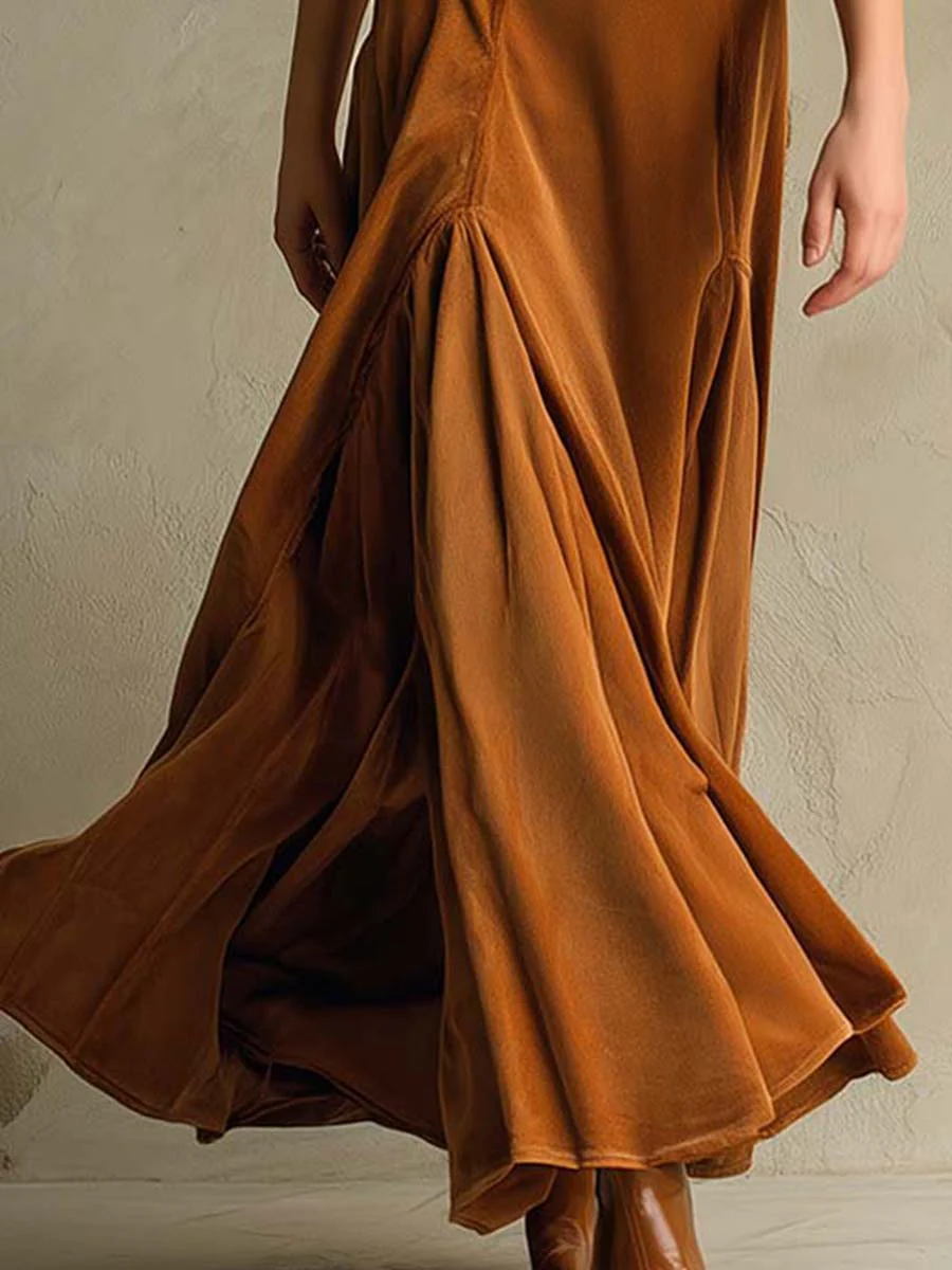 Šaty z Veluru ve Stylu Saka, Retro Styl – detail střihu