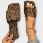 Měkké mokasíny s leopardím potiskem – detail produktu