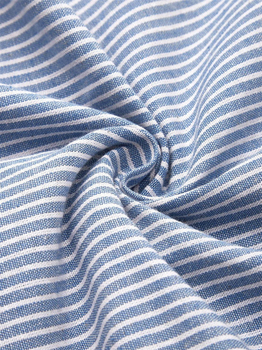 Šaty s Modrými Pruhy – detail provedení