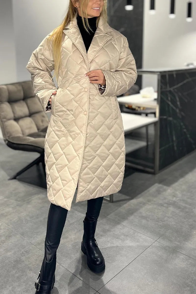 Elegantní leopardí kabát – další pohled
