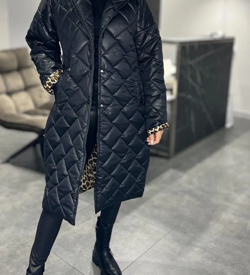 Elegantní leopardí kabát